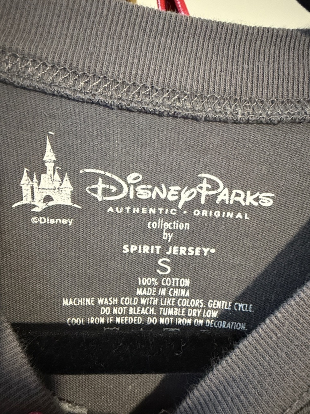 Disney Parks Charcoal Gray with Rose Gold Long Sleeve Spirit Jersey size small - Picture 7 of 7